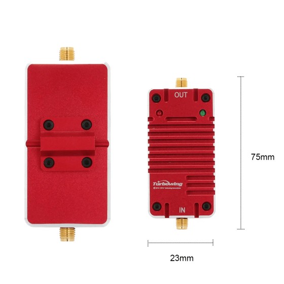 Turbowing RY-2.4 2.4G Radio Signal Amplifier Booster FPV Drone 2.4G Receiver Transmitter UAV Anti-interference Signal Booster